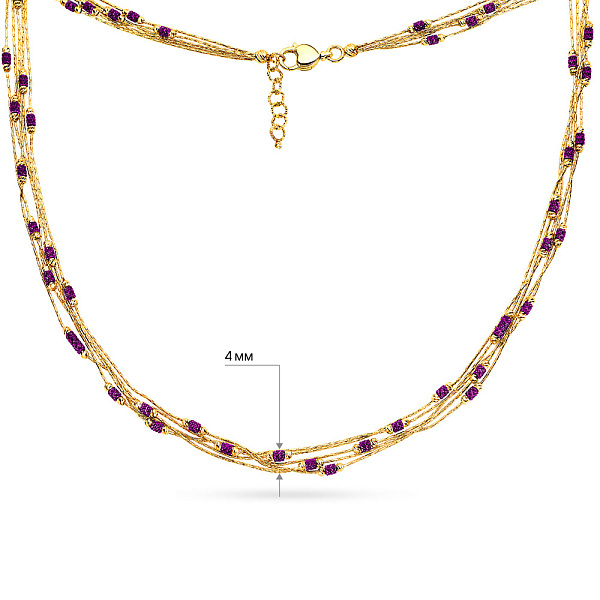 Колье Francelli из желтого золота (арт. 351581жф) – изображение 4