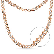 Кольє з червоного золота з родіюванням (арт. 350314р)