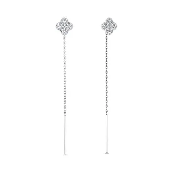 Сережки з золота з діамантами (арт. С011509015б)