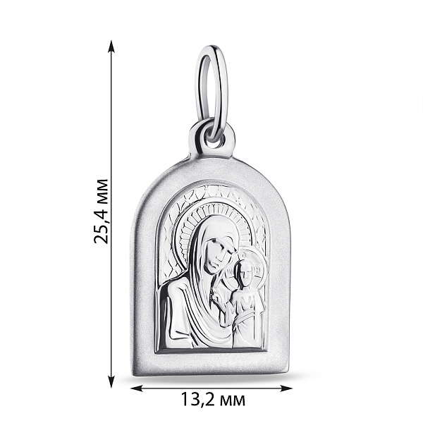 Серебряная ладанка Божья Матерь Казанская (арт. 7517/2-4186.0.2) – изображение 2