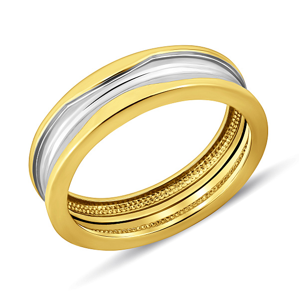 Золотое кольцо без камней (арт. 141012ж) – изображение 1