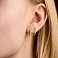 Сережки из белого золота с бриллиантами (арт. С011077040б) – изображение 2