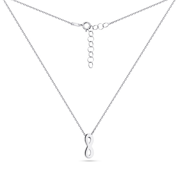 Кольє "Нескінченність" зі срібла (арт. 7507/1409) – зображення 2