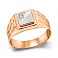 Печатка из красного и белого золота (арт. 180575кб) – изображение 1