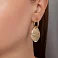 Золотые серьги-подвески Francelli (арт. 1092045ж) – изображение 2