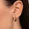 Золотые серьги-кольца без камней (арт. 108707/15) – изображение 2