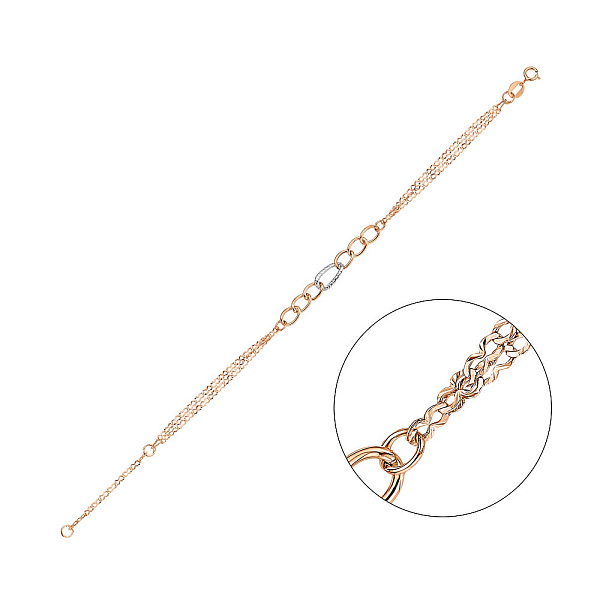 Золотой браслет (арт. 326604кб) – изображение 1
