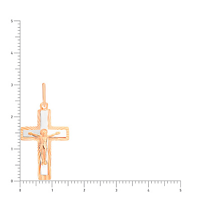 Золотой нательный крестик  (арт. 521113н)