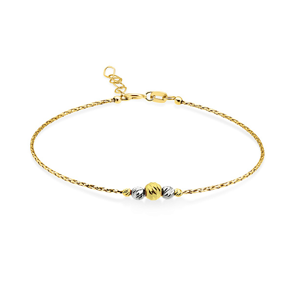 Браслет Orbit из желтого и белого золота (арт. 324942жб) – изображение 1