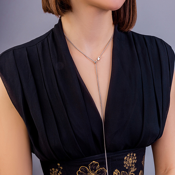 Срібний ланцюжок плетіння Колосок (арт. 0303407з) – зображення 3