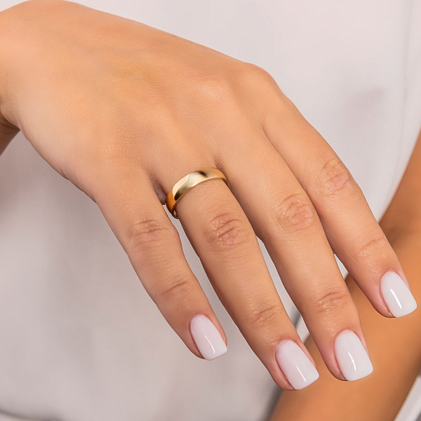 Обручальное золотое кольцо Европейка (арт. 239041ж) – изображение 4