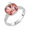 Серебряное кольцо с крупным камнем (арт. 7501/2186342цр) – изображение 2