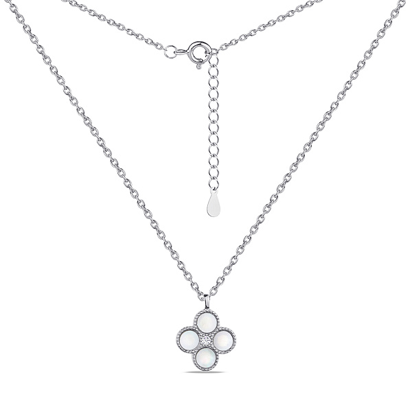 Колье из серебра с перламутром и с фианитом (арт. 7507/1552п) – изображение 2