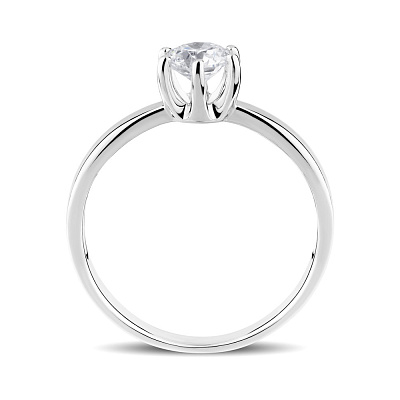 Помолвочное золотое кольцо с бриллиантом (арт. К01116104636б)