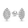 Серьги-пусеты из белого золота с бриллиантами (арт. С341485010б) – изображение 1