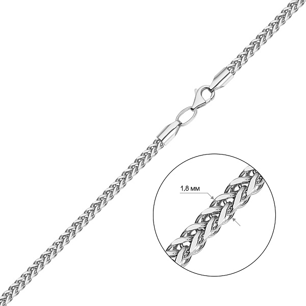 Золотий ланцюжок плетіння Колосок (арт. ц303507б) – зображення 2