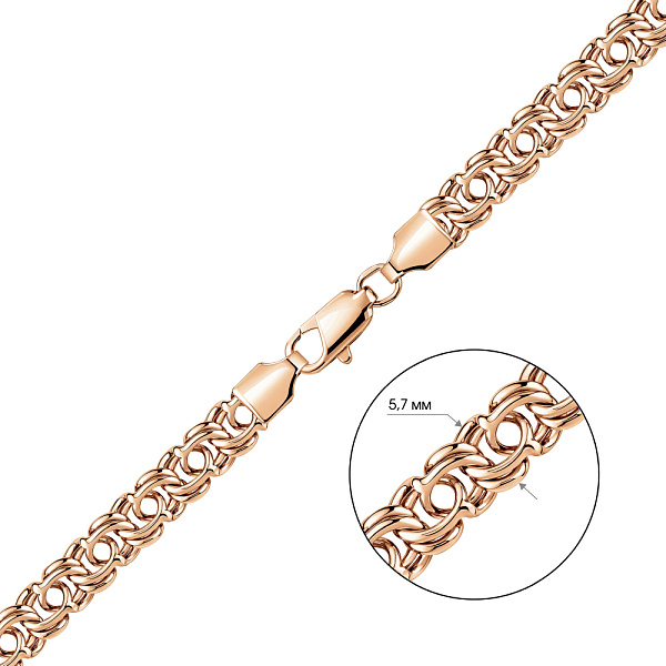 Золотий ланцюг плетіння Козацький бісмарк (арт. цр30205-085) – зображення 2