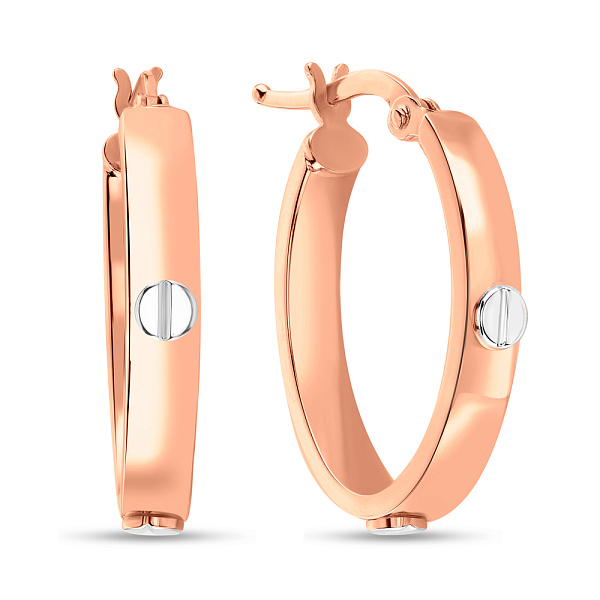 Золоті сережки кільця (арт. 106005/20кб) – зображення 1