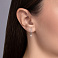 Серьги из белого золота с бриллиантами (арт. С011499010б) – изображение 2