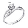 Серебряное кольцо с фианитами (арт. 7501/1542К) – изображение 2