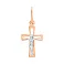 Золотой нательный крестик с распятием (арт. 518700) – изображение 1