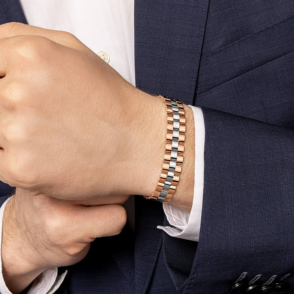 Браслет из красного и белого золота (арт. 3261218кб) – изображение 2