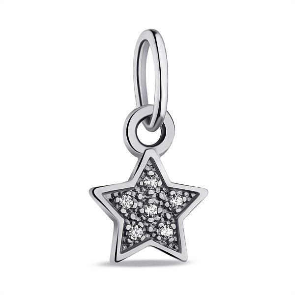 Серебряный подвес Звезда с фианитами (арт. 7503/670пп) – изображение 1