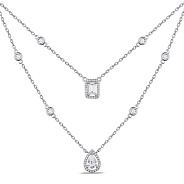 Колье из серебра с фианитами (арт. 7507/1983)