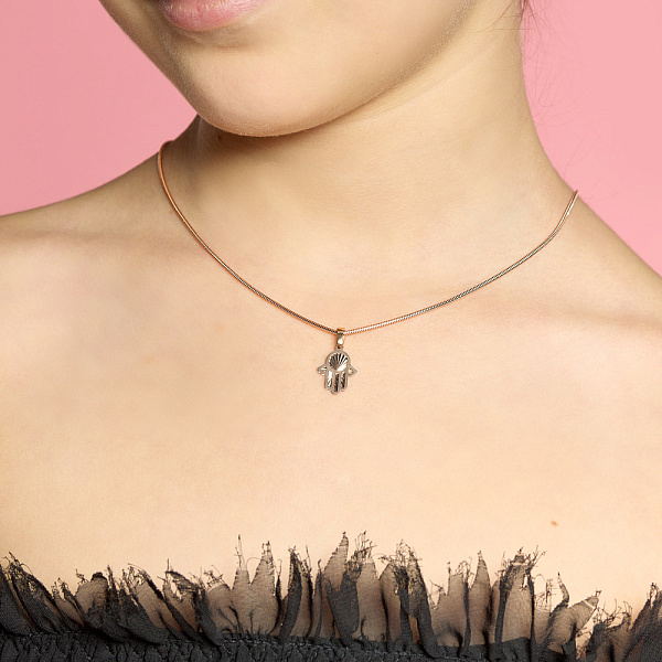 Подвес оберег из красного золота (арт. 424225) – изображение 2