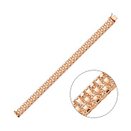 Широкий браслет из красного золота (арт. 322337)