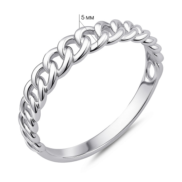 Серебряное кольцо без камней (арт. 7501/0-0983.0.2) – изображение 2