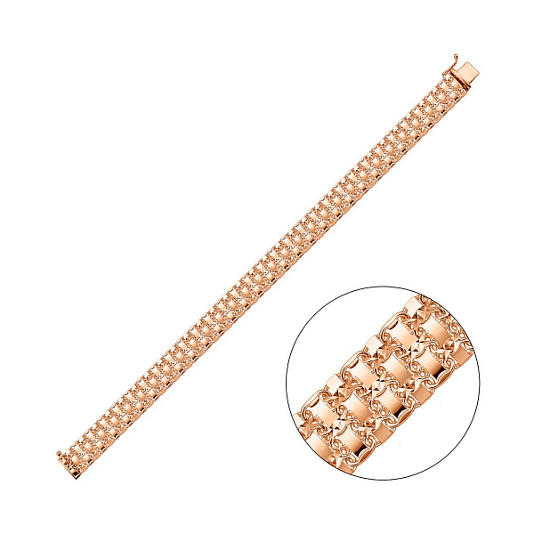 Широкий браслет из красного золота (арт. 322337) – изображение 1