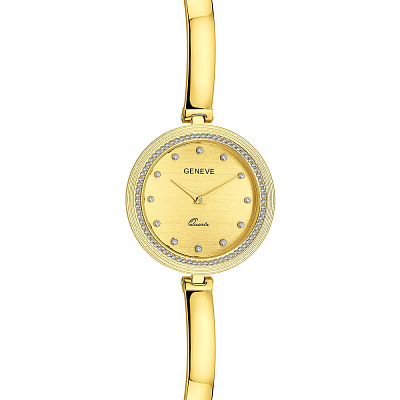 Жіночий золотий годинник з фіанітами (арт. 260227ж)