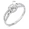 Кольцо из серебра с фианитами (арт. 7501/1516К) – изображение 2