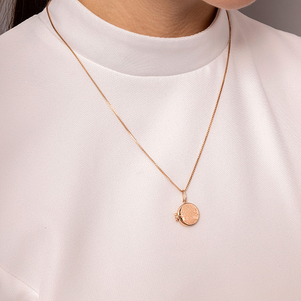 Золотой кулон Семейное дерево для фотографии (арт. 424787) – изображение 4