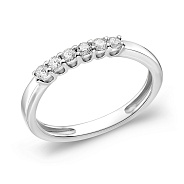 Кольцо  из белого золота с бриллиантами (арт. К011077020б)