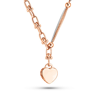 Колье из красного и белого золота (арт. 352446кб)