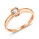 Золотое кольцо с бриллиантом (арт. 1190521201) – изображение 1