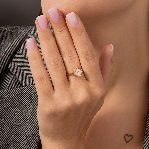 Кольцо из красного золота (арт. 141432а) – изображение 3