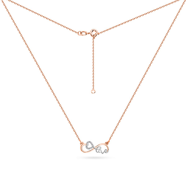 Золоте кольє з діамантами (арт. Ц011433кб) – зображення 2