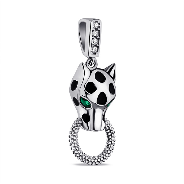 Подвес из серебра Пантера с альпинитами и фианитами (арт. 7503/4195аз) – изображение 1