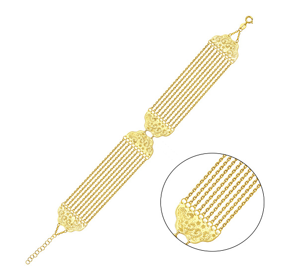 Массивный браслет Francelli из желтого золота (арт. 3261045ж) – изображение 1