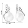 Сережки з білого золота з діамантами і перлами (арт. С011190б) – зображення 4