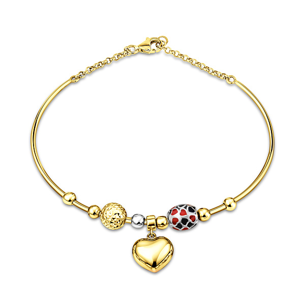 Браслет из желтого золота с эмалью (арт. 323095жкбекчП1) – изображение 1