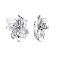 Сережки серебряные Цветы с фианитами (арт. 7902/1113082) – изображение 1