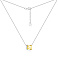 Серебряное колье с желтым альпинитом (арт. 7507/1447аж) – изображение 2