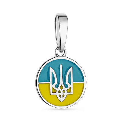 Підвіс зі срібла "Герб України" (арт. 7503/430ппегж)