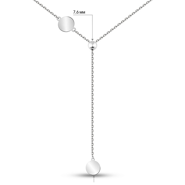 Колье FLY из белого золота (арт. 352692/8б) – изображение 6