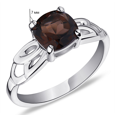 Кольцо серебряное с кварцем  (арт. 7001/5004Пккр)