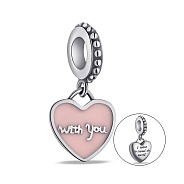 Фото Двосторонній срібний шарм Серце (арт. 7903/П5Р/7000)